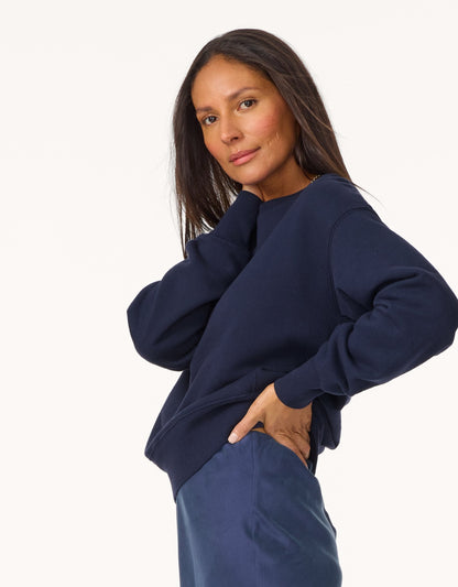 cotton crewneck sweatshirt