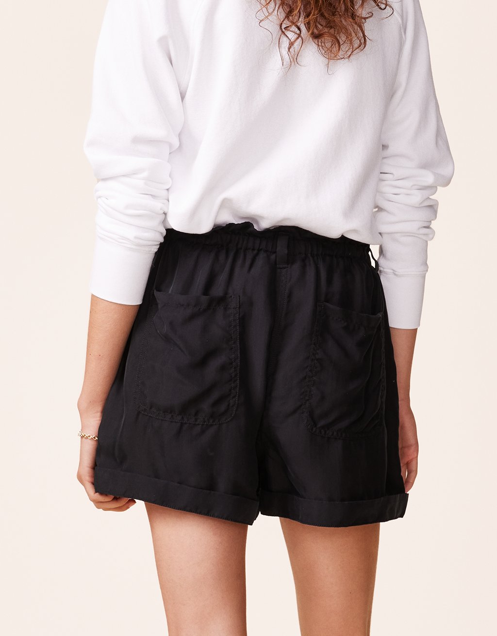 silk paperbag waist short