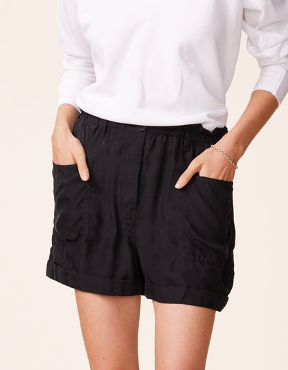 silk paperbag waist short