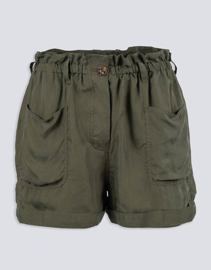 silk paperbag waist short