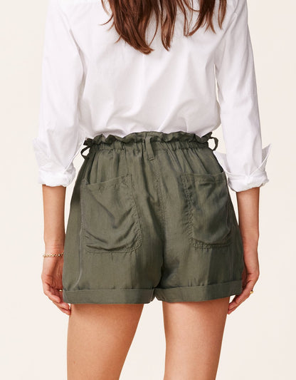 silk paperbag waist short