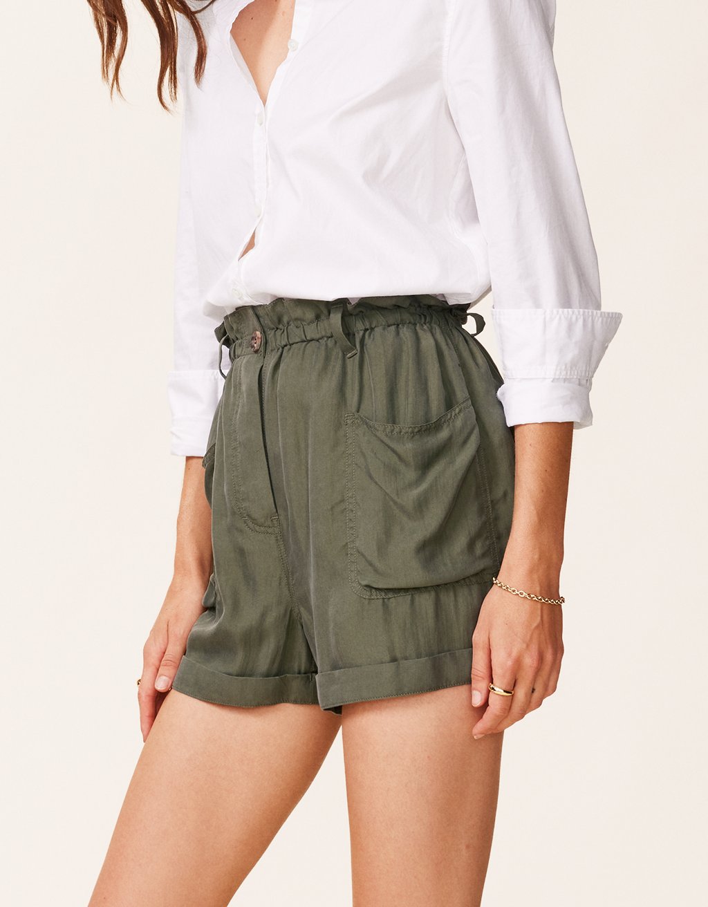 silk paperbag waist short