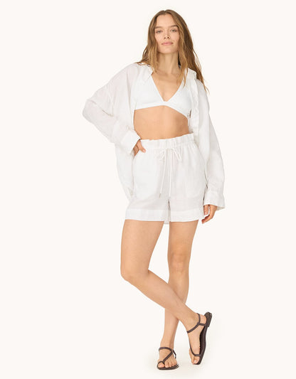 linen beach short