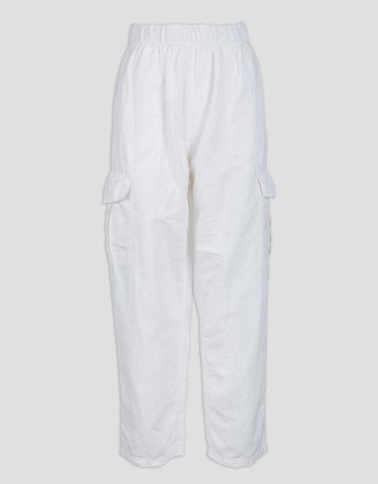linen cargo pant