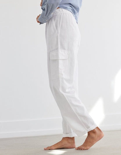 linen cargo pant