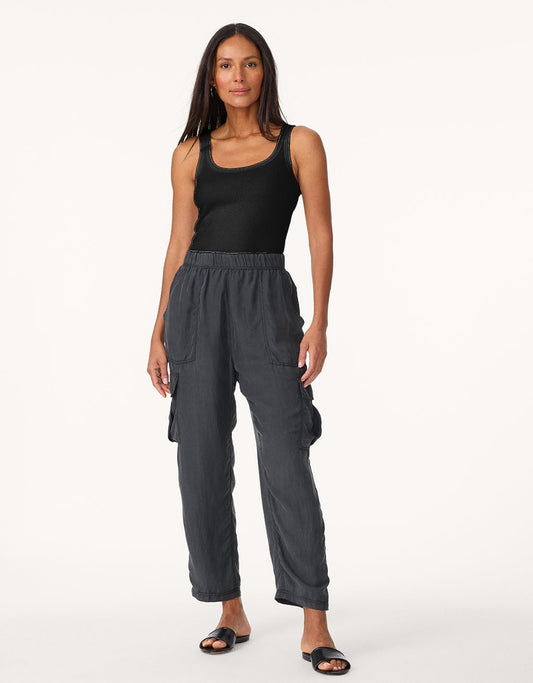 washable silk cargo pant