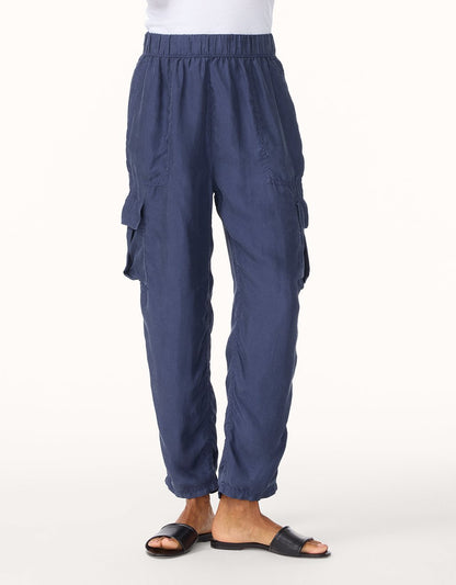 washable silk cargo pant