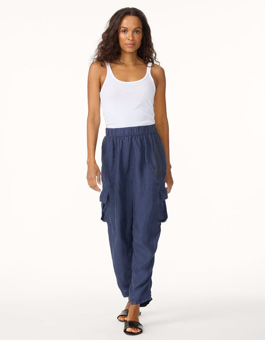 washable silk cargo pant