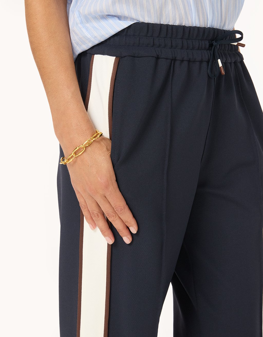 Twill Ponte Track Pant