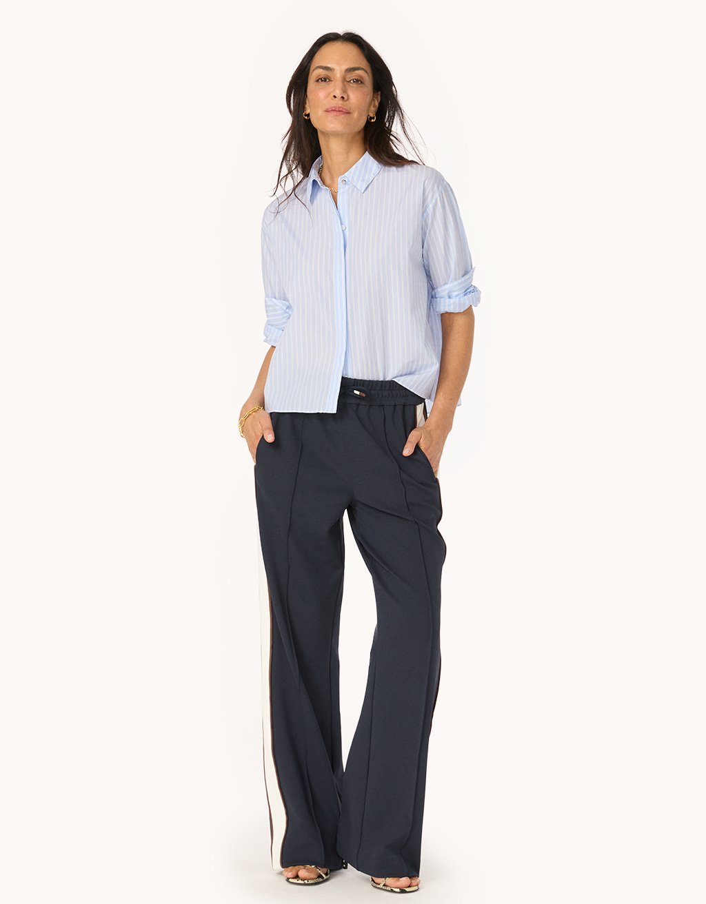 Twill Ponte Track Pant