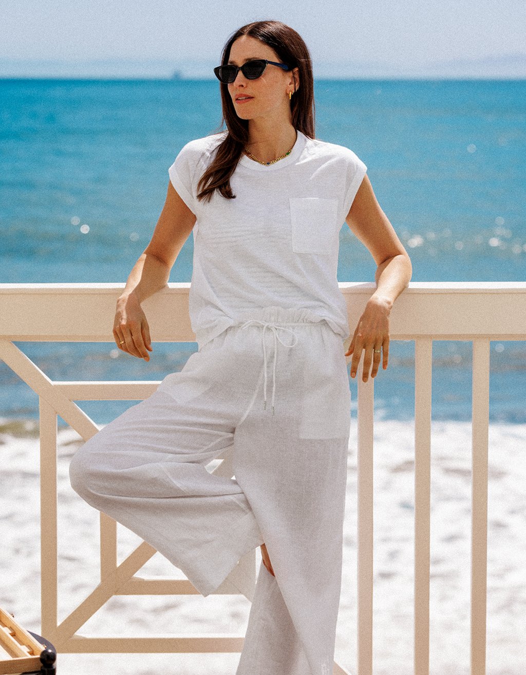 linen beach pant