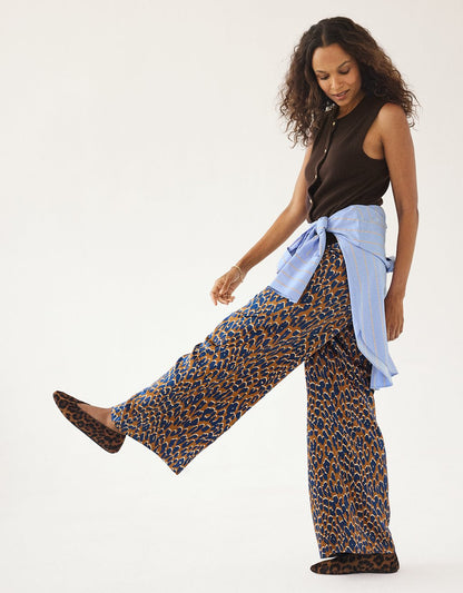 Silk Wide Leg Pant