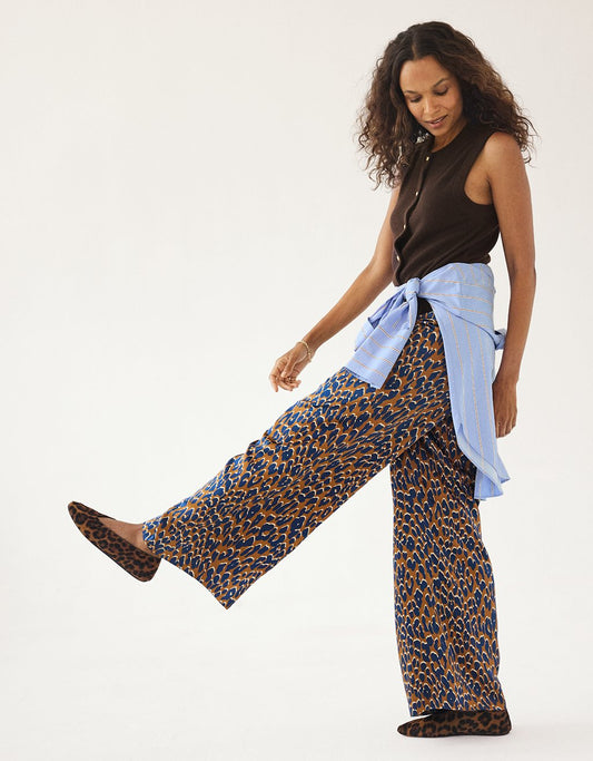 Silk Wide Leg Pant