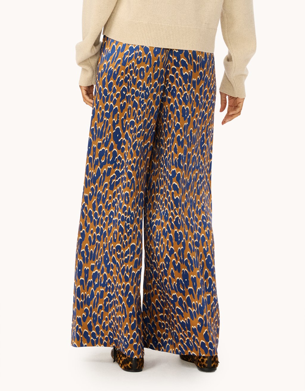 Silk Wide Leg Pant