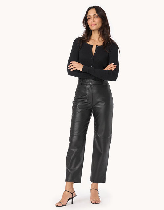 Leather Tapered Pant