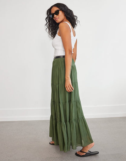 cotton silk skirt