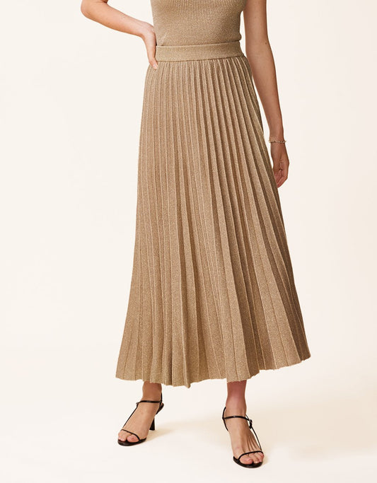 shimmer knit skirt