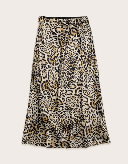 silk column skirt