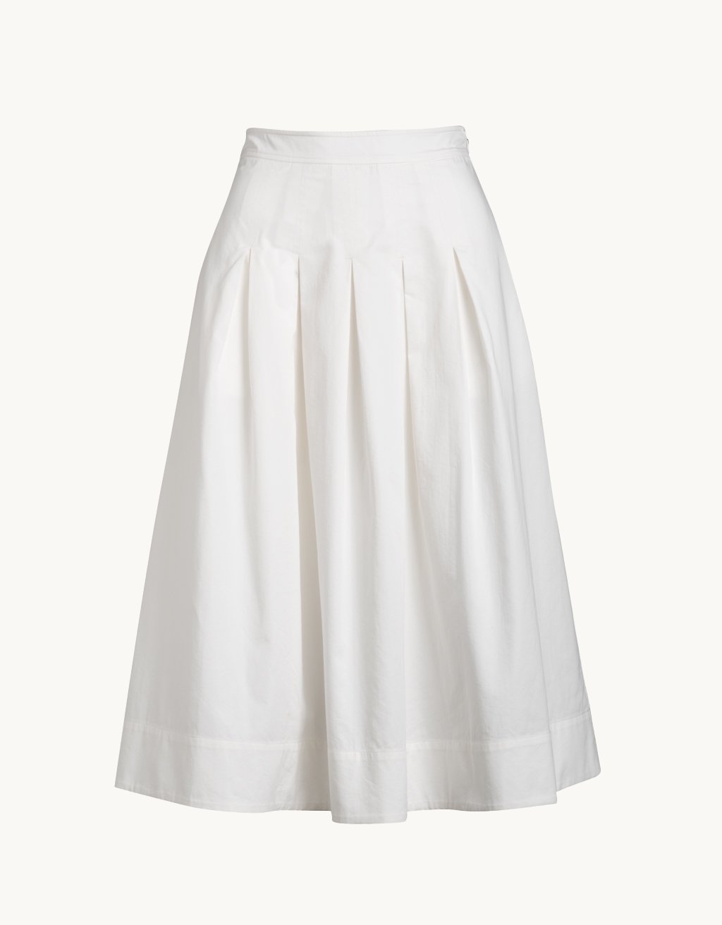 sateen a line skirt