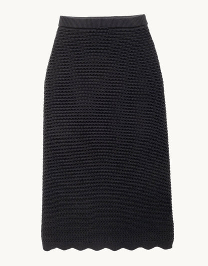 scalloped sweater skirt