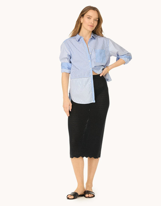 scalloped sweater skirt