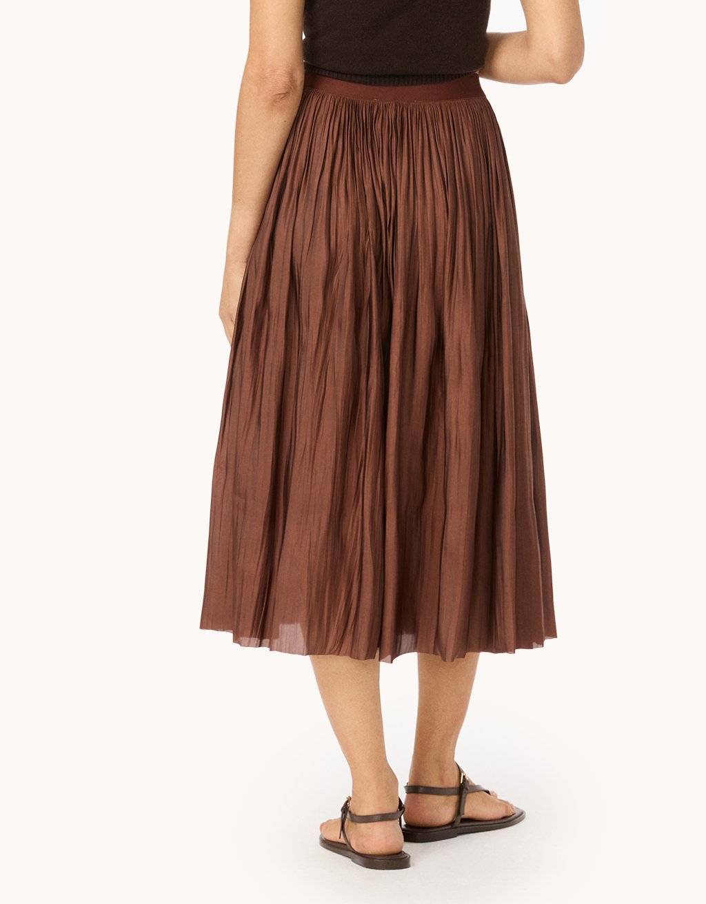 Pleated Maxi Skirt