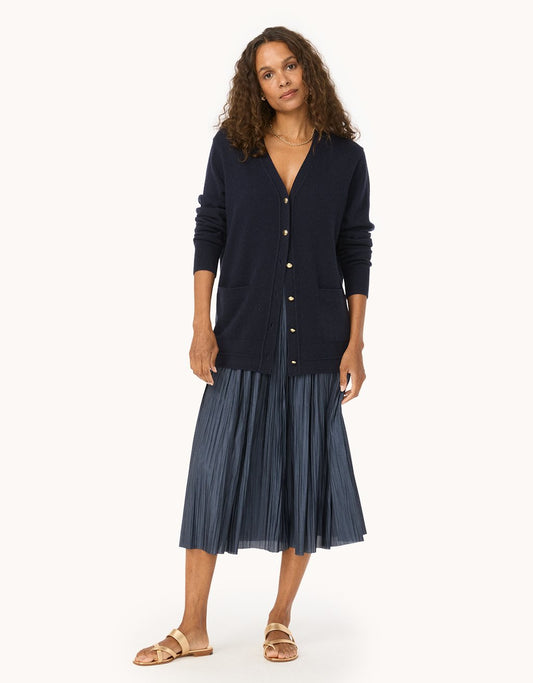 Pleated Maxi Skirt