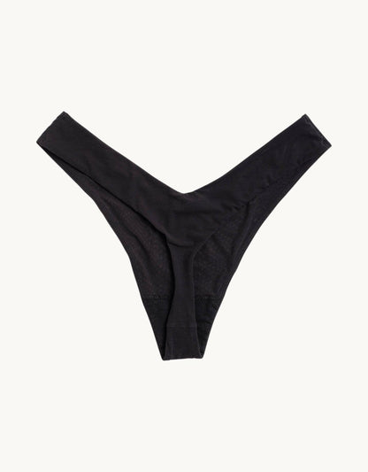 high cut mesh thong