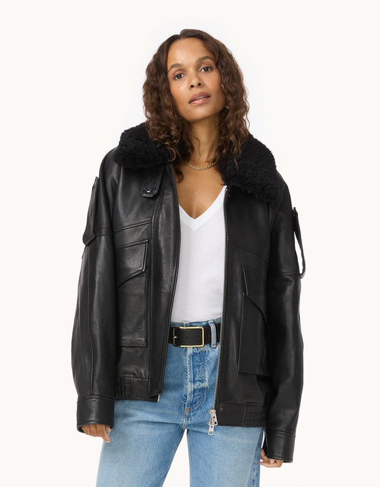 Agolde Avril Leather Jacket