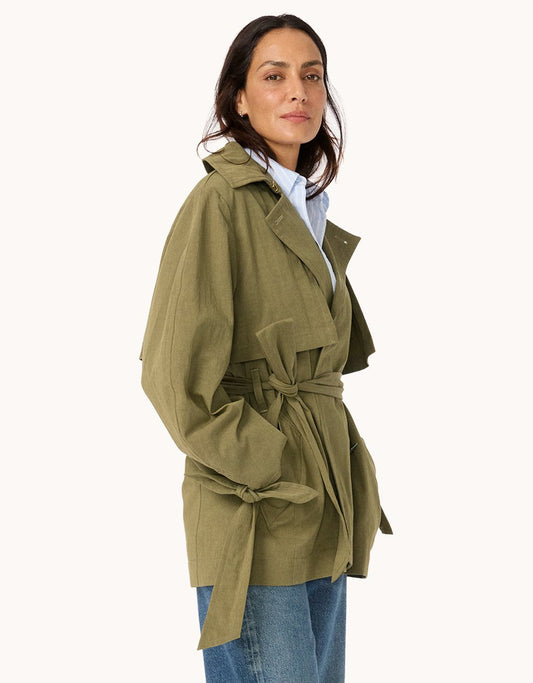 Italian Cotton Trench Jacket