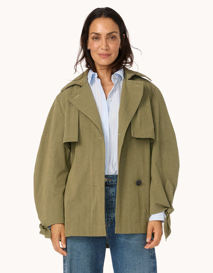 Italian Cotton Trench Jacket