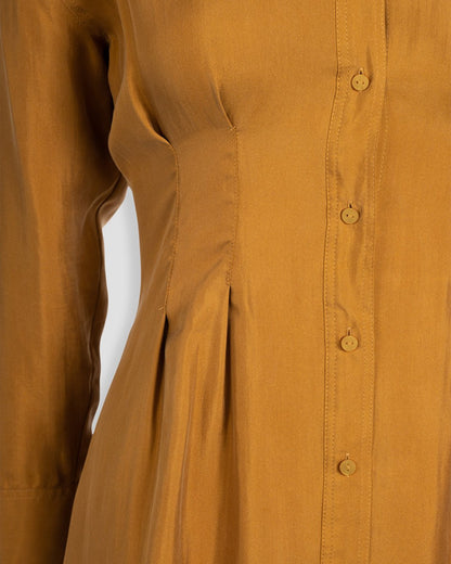 silk shirt dress