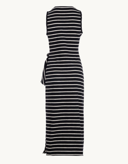 cotton side tie dress