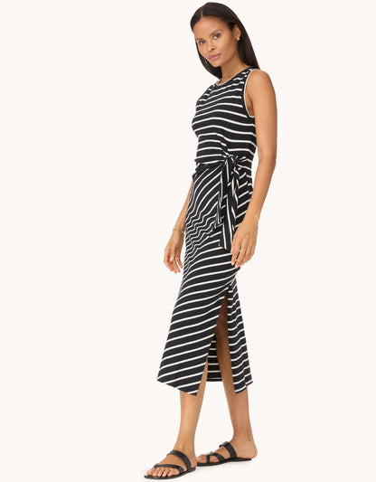 cotton side tie dress