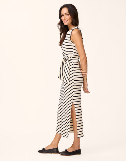 cotton side tie dress