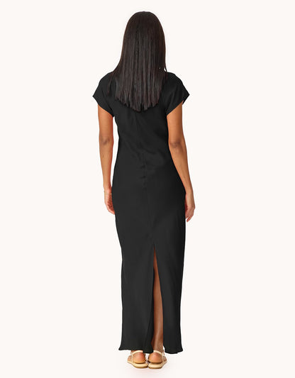 silk maxi dress
