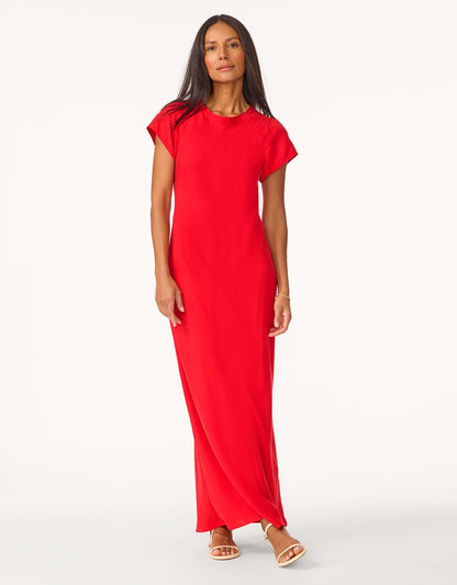 silk maxi dress