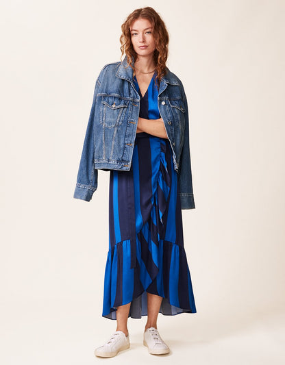 silk charmeuse wrap dress