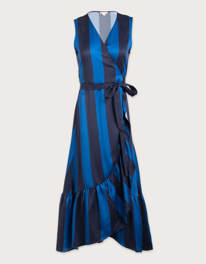 silk charmeuse wrap dress
