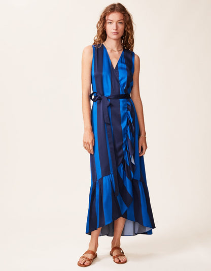 silk charmeuse wrap dress