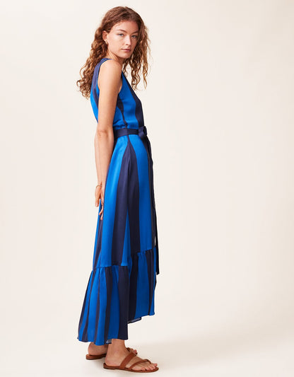 silk charmeuse wrap dress