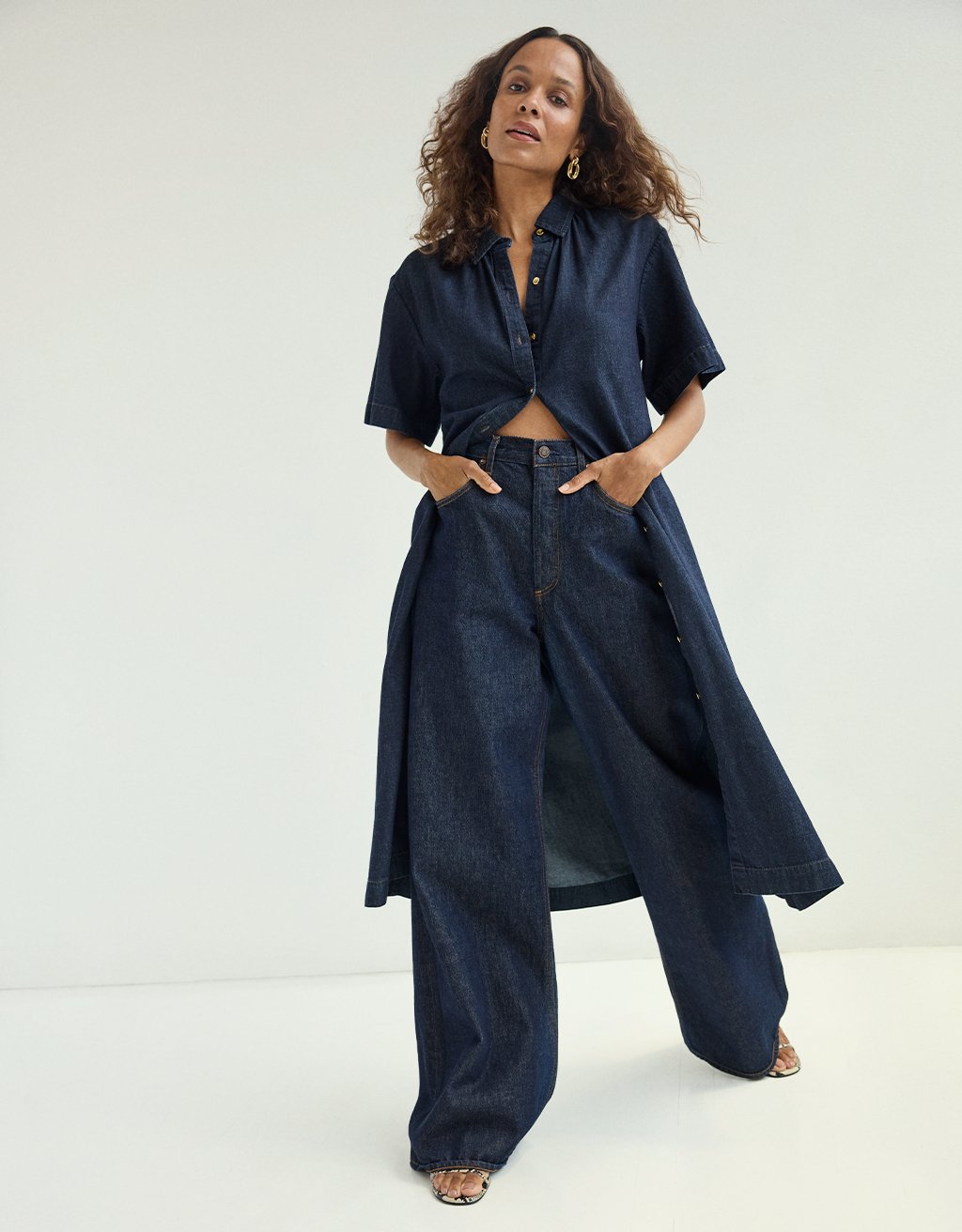 Denim Midi Dress