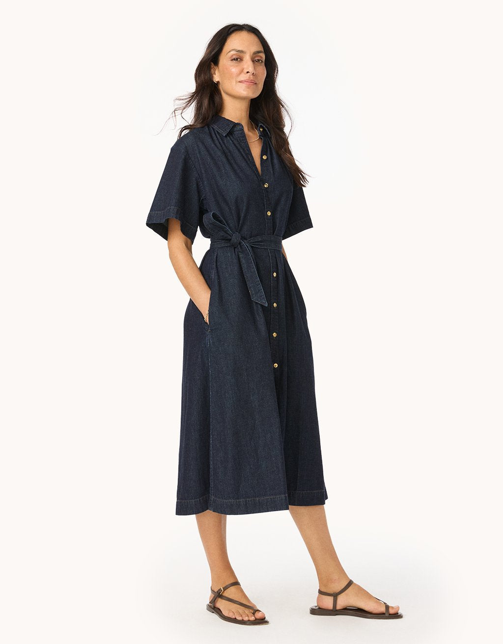 Denim Midi Dress