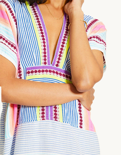 Lemlem Gasira V Neck Caftan
