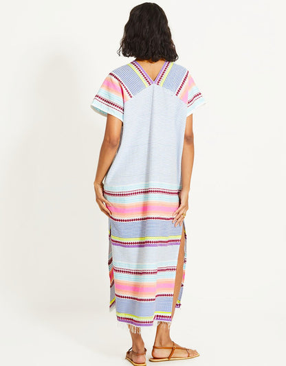 Lemlem Gasira V Neck Caftan