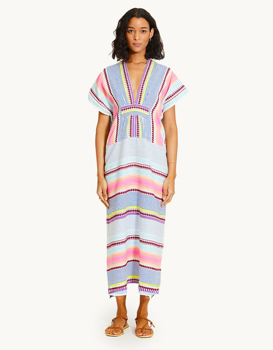 Lemlem Gasira V Neck Caftan