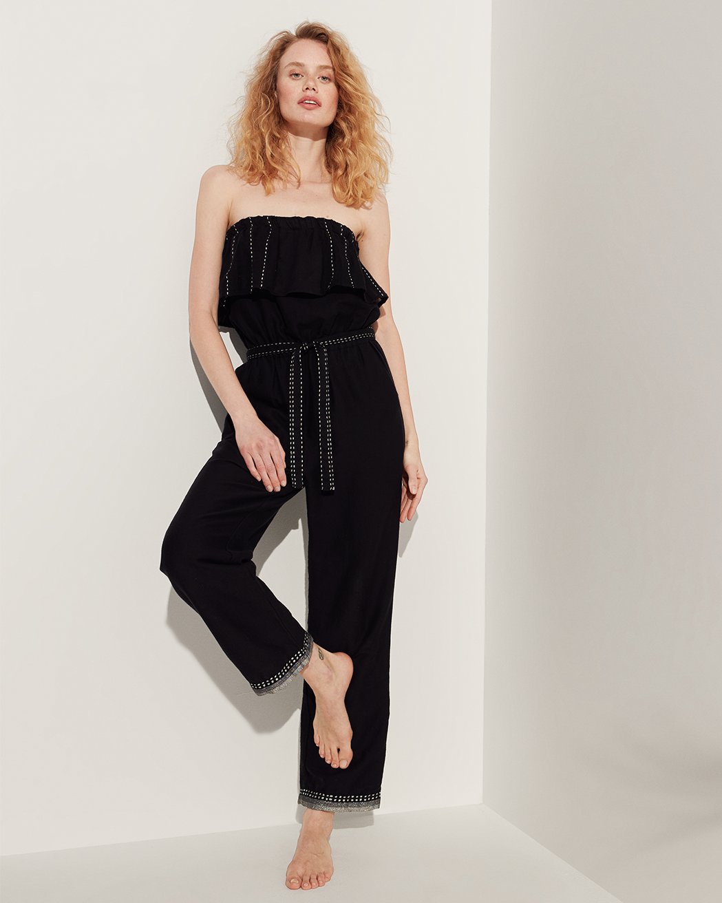 lemlem tikuri ruffle jumpsuit