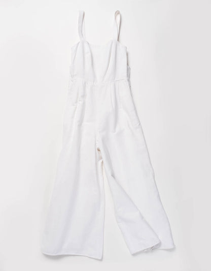 linen tie waist jumpsuit
