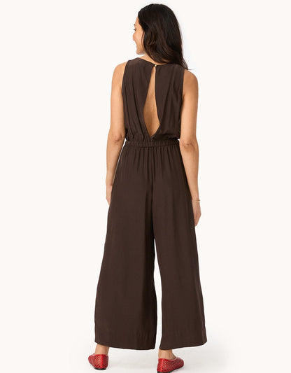 Silk Wide Leg Jumpsuit