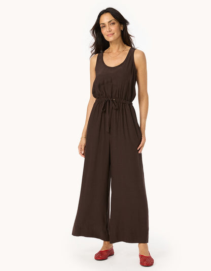 Silk Wide Leg Jumpsuit